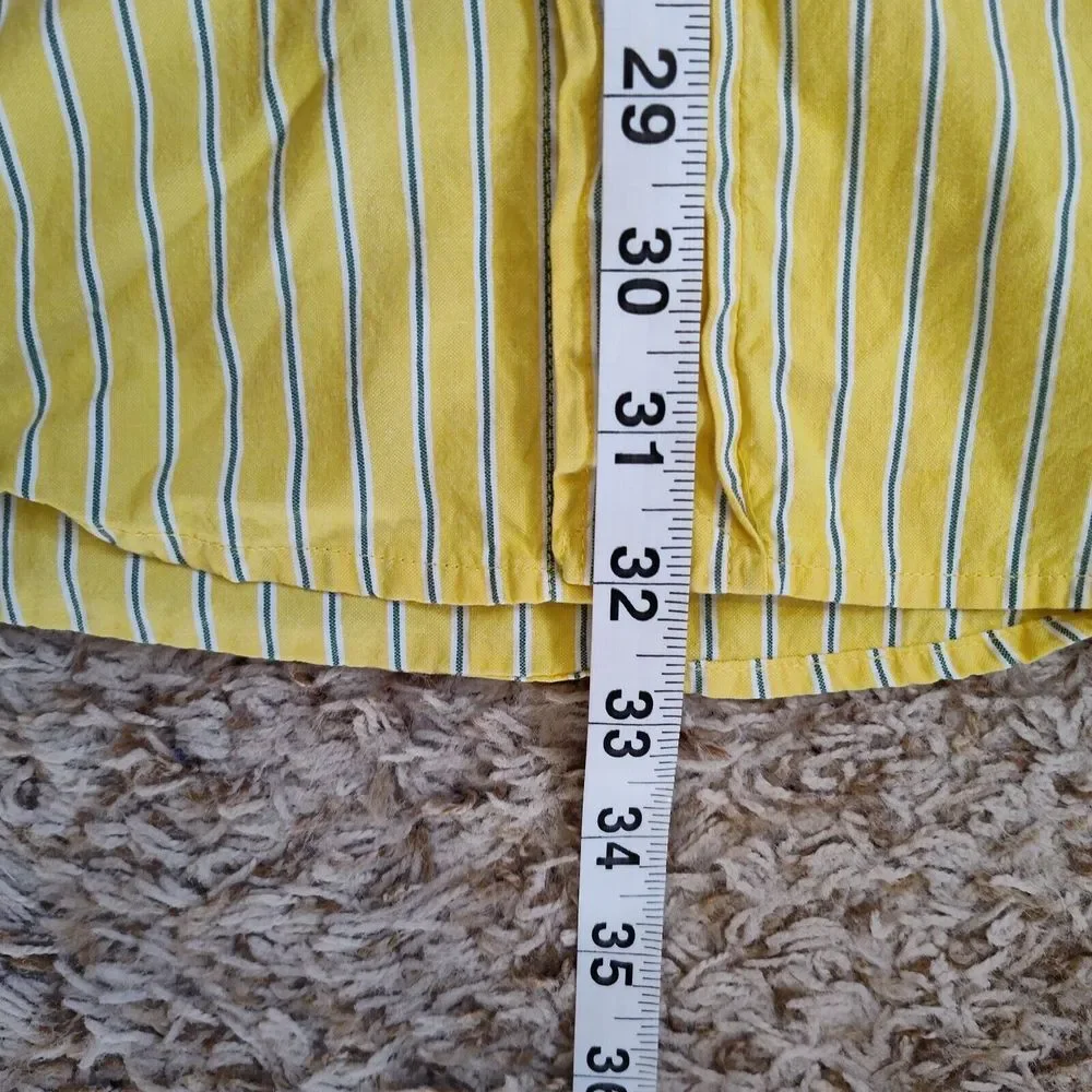 Ralph Lauren Polo Jeans Co Men Size XL Striped Long Sleeve Button‎ Up Yellow